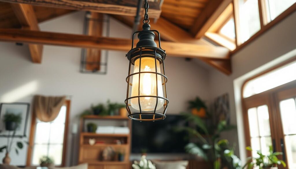 iluminação retrô sustentável