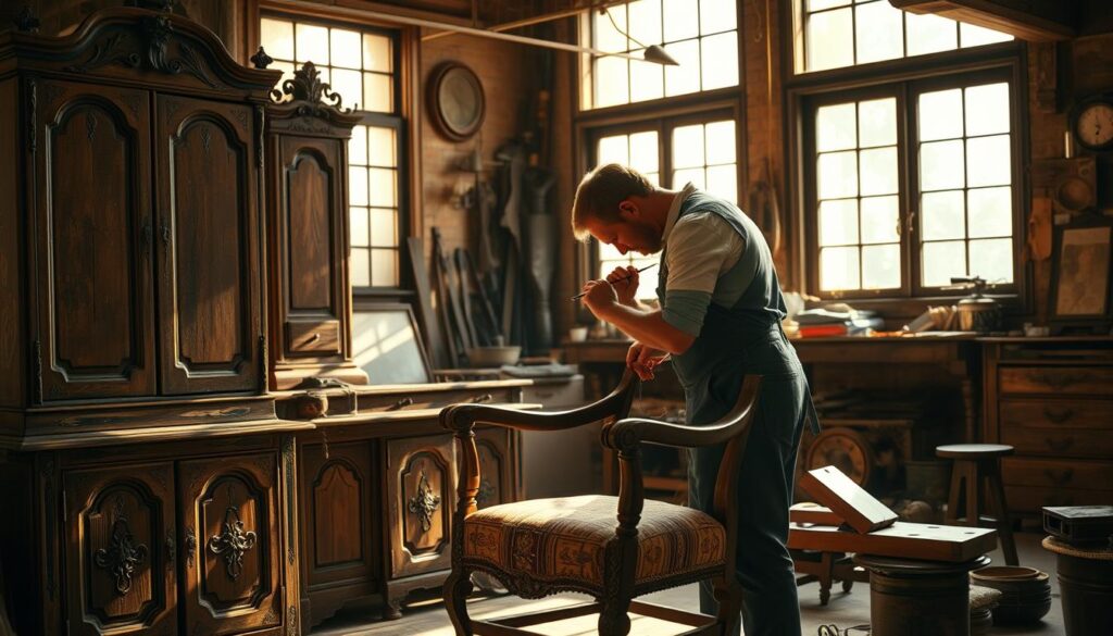 restauração de móveis antigos