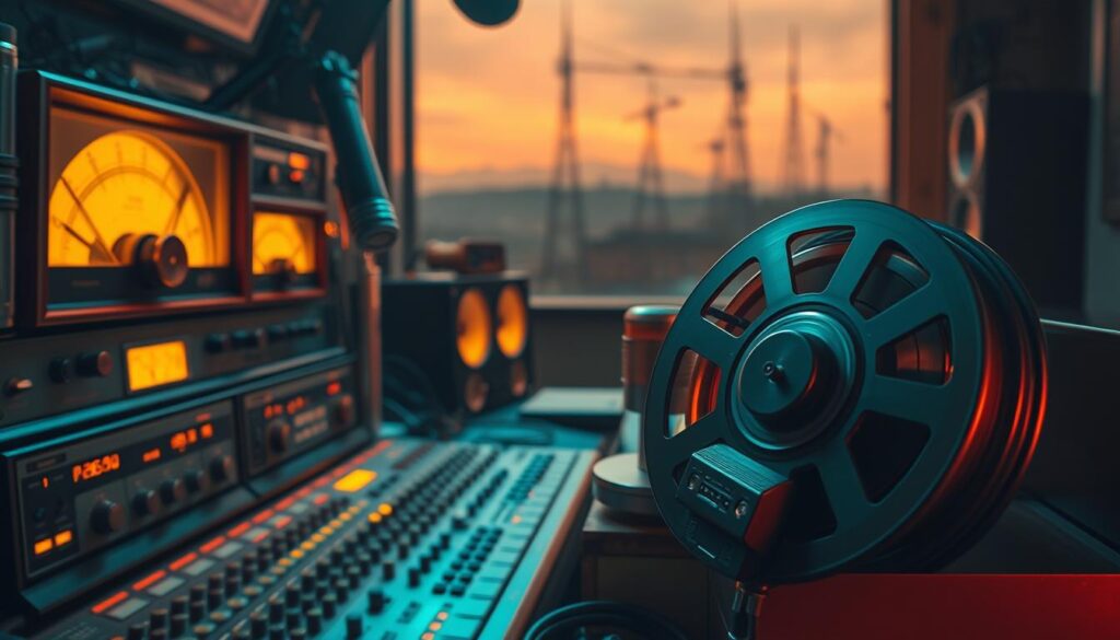 transmissões de rádio vintage