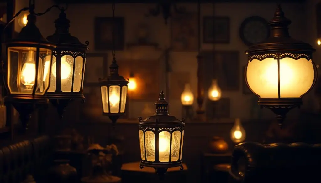 luminárias vintage